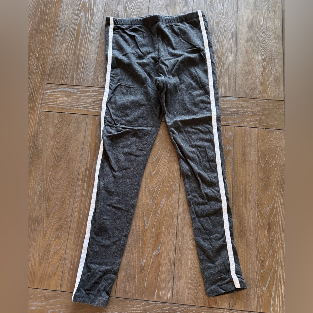 Forever 21 Dark Gray Joggers with White Stripes
